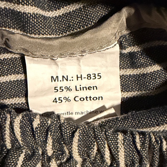 Artsy Patch Pocket Casual Linen Ankle Pants - Picture 5 of 5